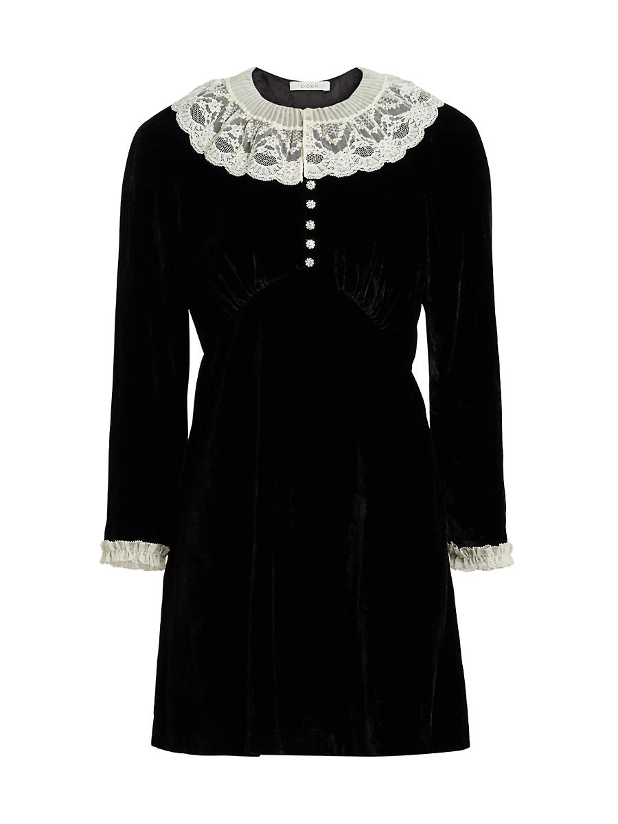 Womens Lisbeth Lace Collar Minidress Product Image
