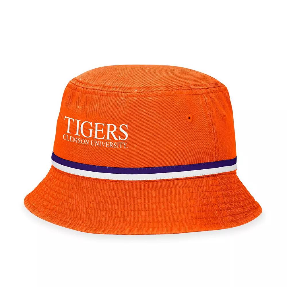 Men's Top of the World Orange Clemson Tigers Ace Bucket Hat Product Image