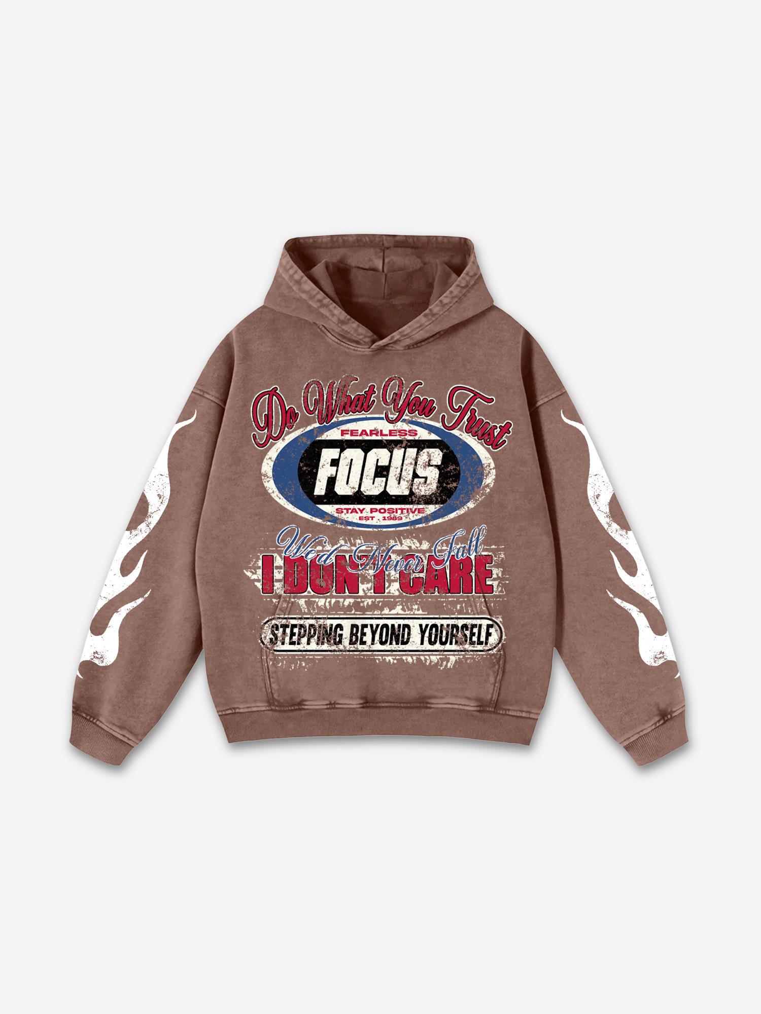 Richer Than My Opps Graphic Acid Wash Hoodie Product Image