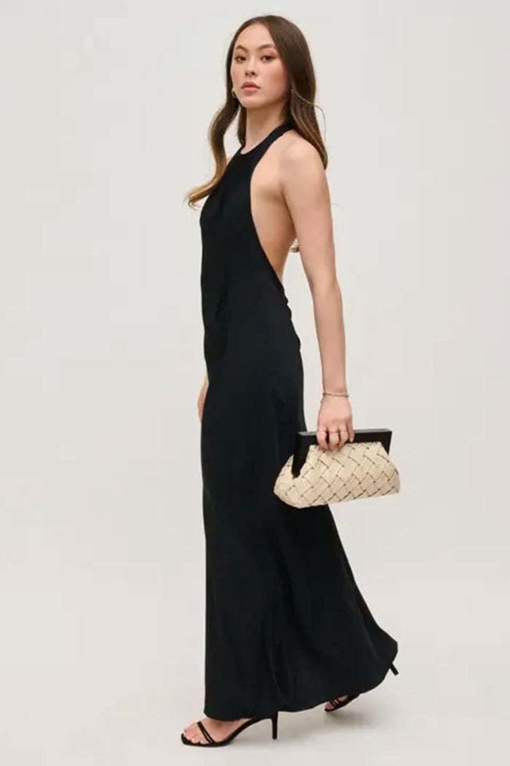 Woven Wooden Frame Clutch Product Image