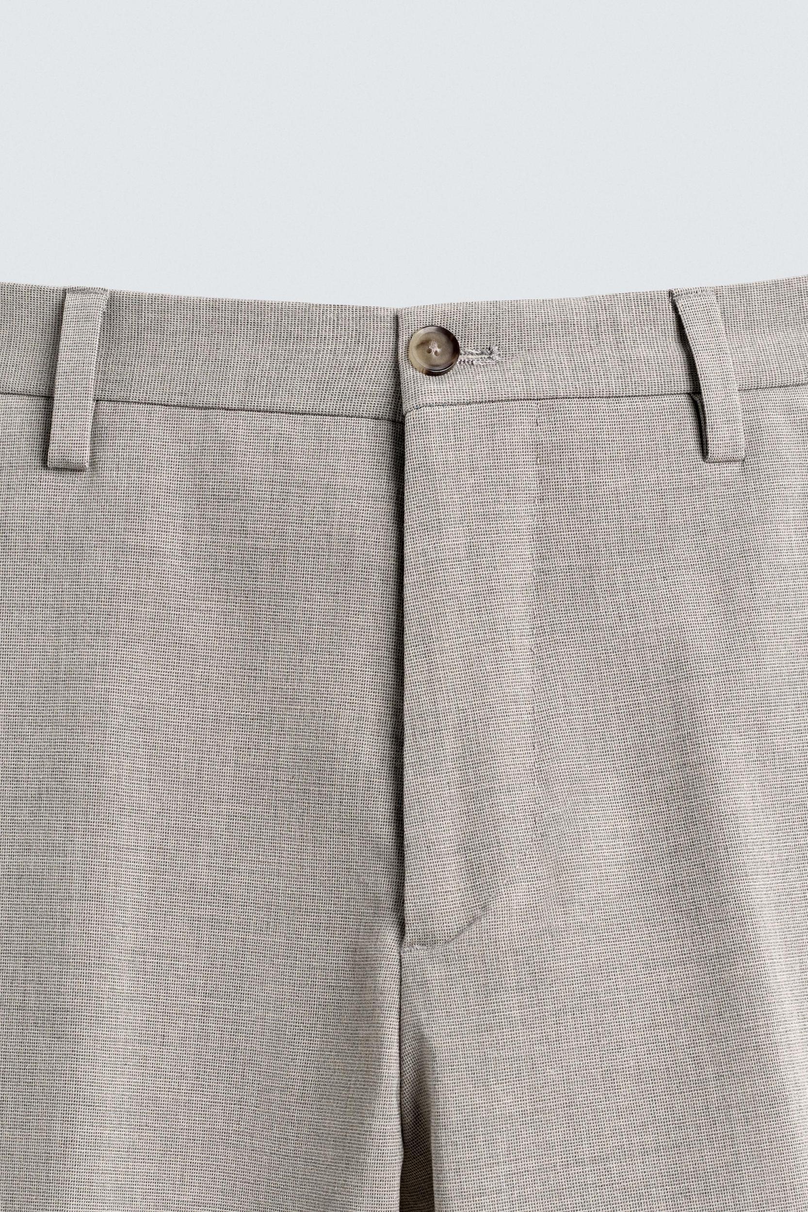 TEXTURED SUIT PANTS Product Image