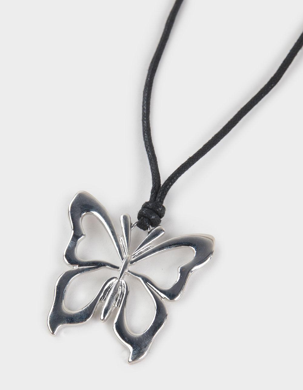 FULL TILT Molten Metal Cord Necklace  - SILVER Product Image