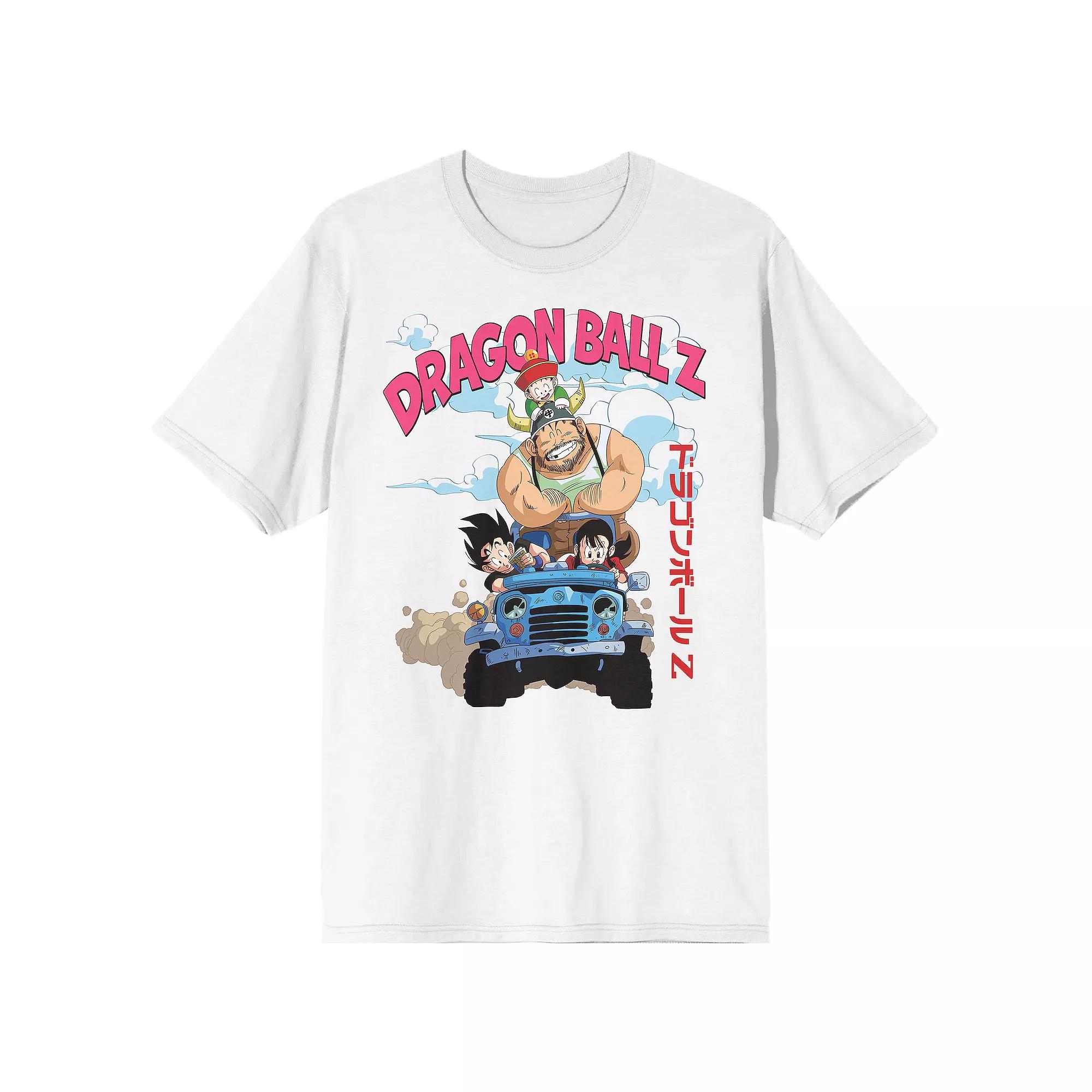 Men's Dragon Ball Z Jeep Ride Graphic Tee, Size: XL, White Product Image
