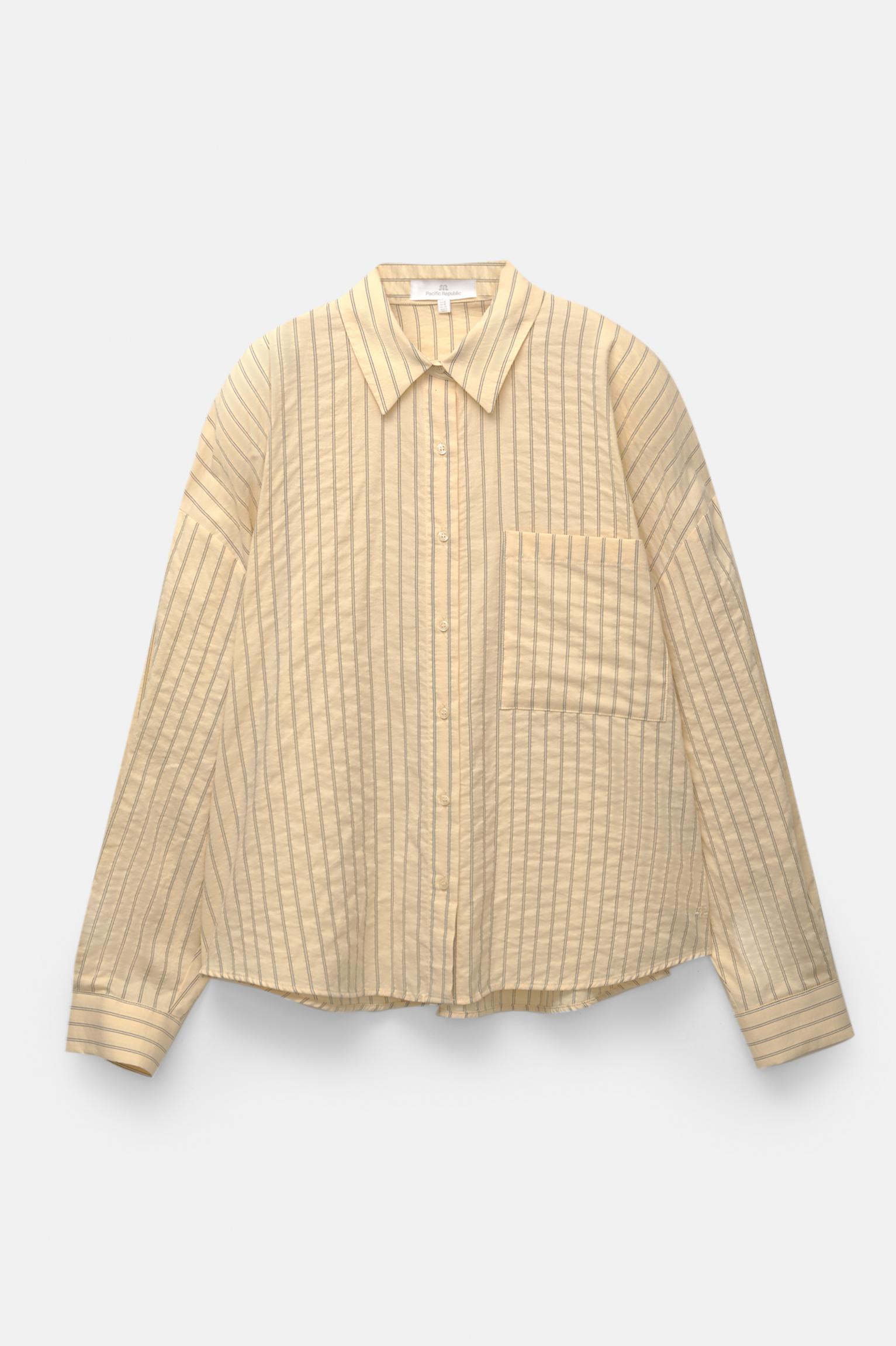 Striped oversized shirt Product Image