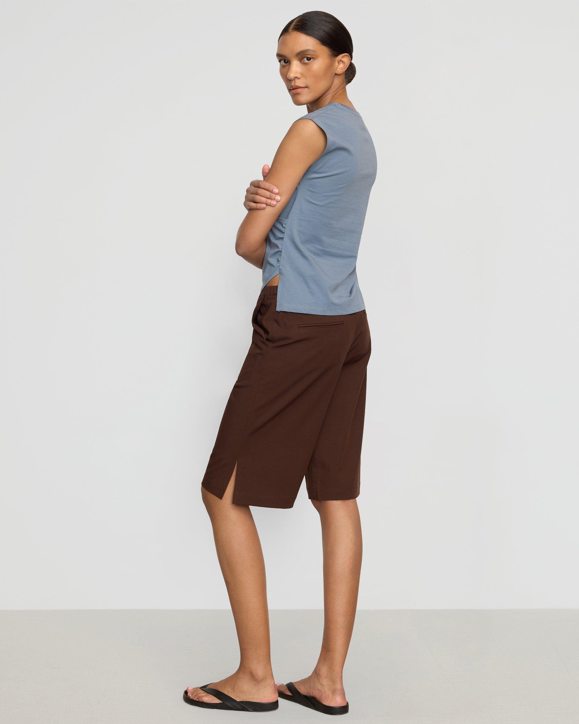 Janelle Front-Wrap Jersey Tee Product Image