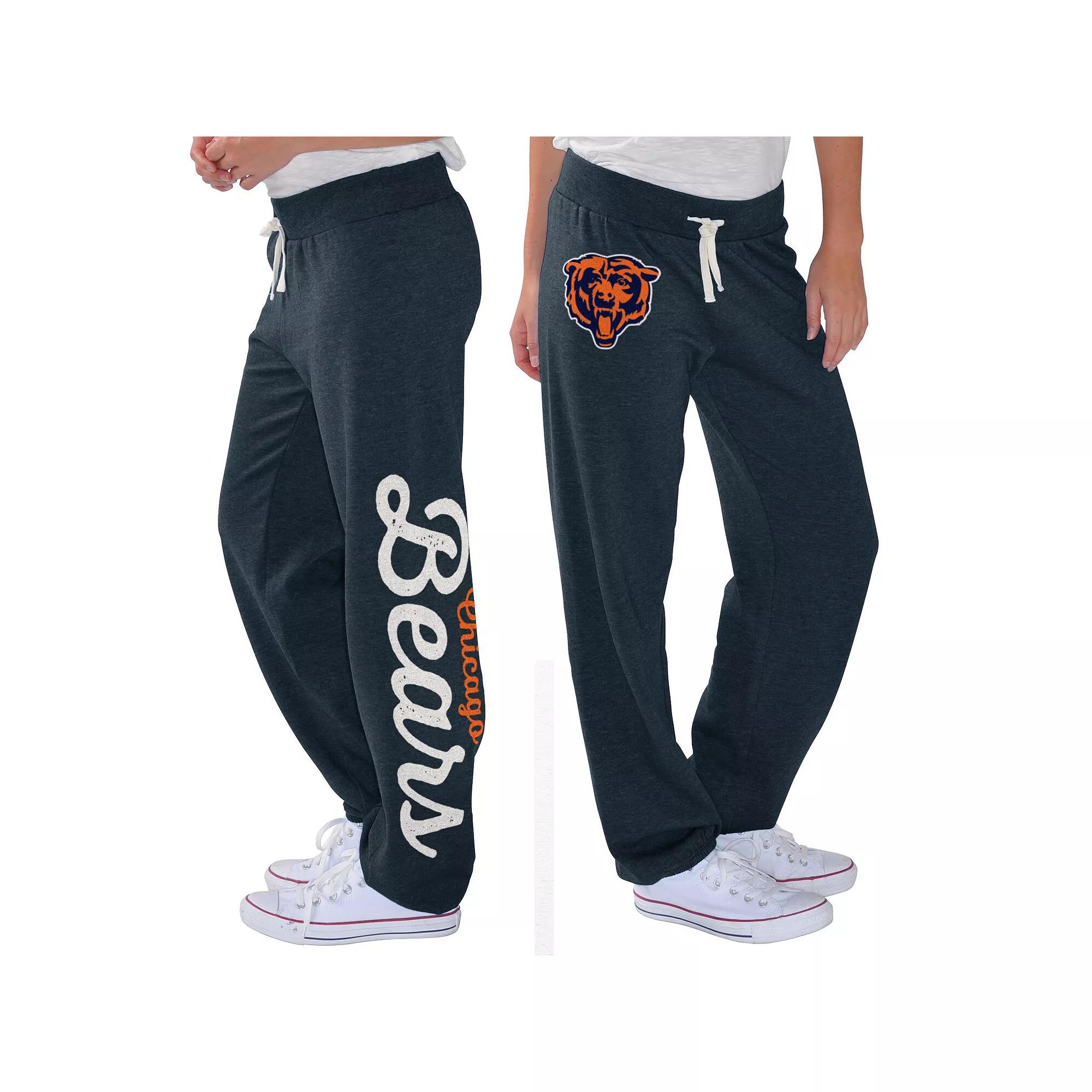 Women's G-III 4Her by Carl Banks Navy Chicago Bears Scrimmage Fleece Pants,  Product Image