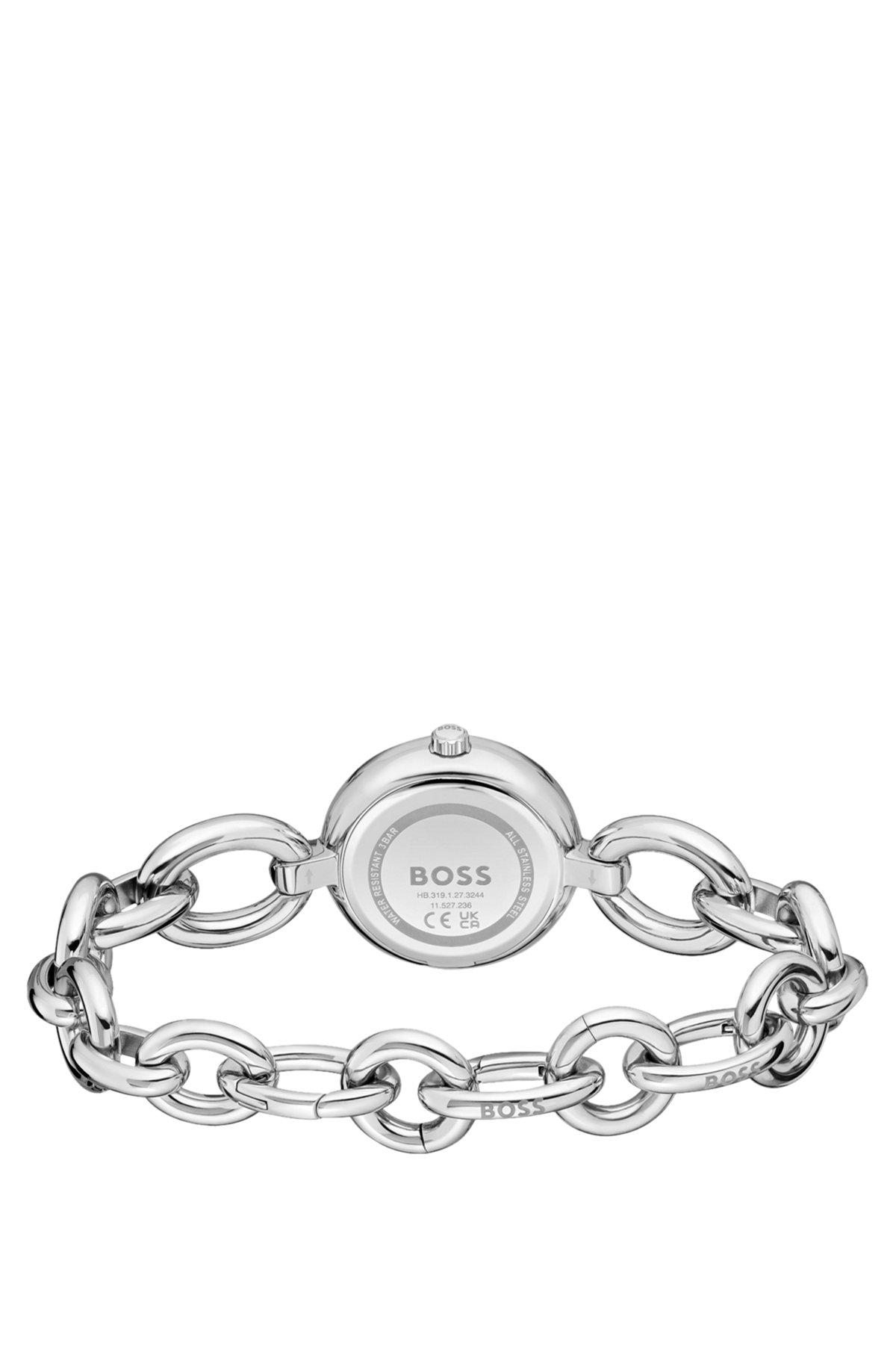 BOSS - Silver-tone watch with ring bracelet Product Image