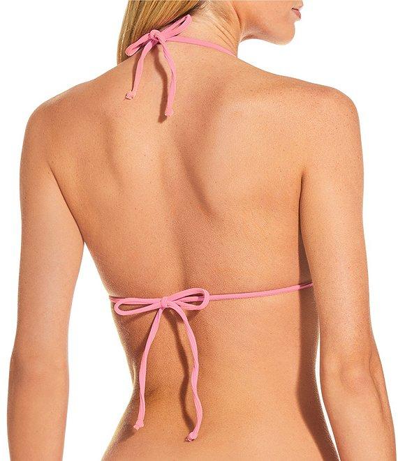 Gianni Bini Solid Ribbed Tanga Scoop Front Swim Bottom Product Image