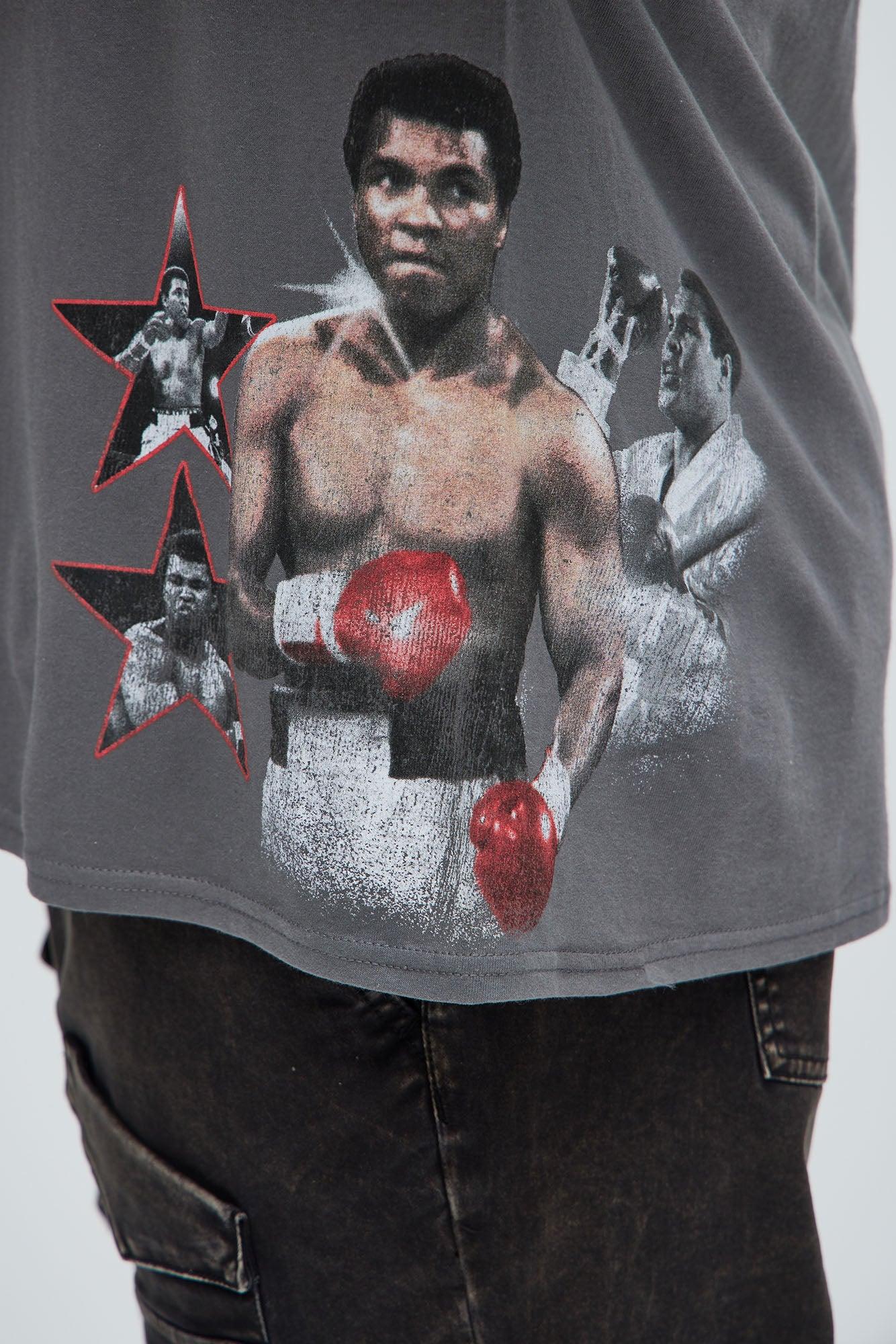 Muhammad Ali The King Short Sleeve Tee - Charcoal Product Image