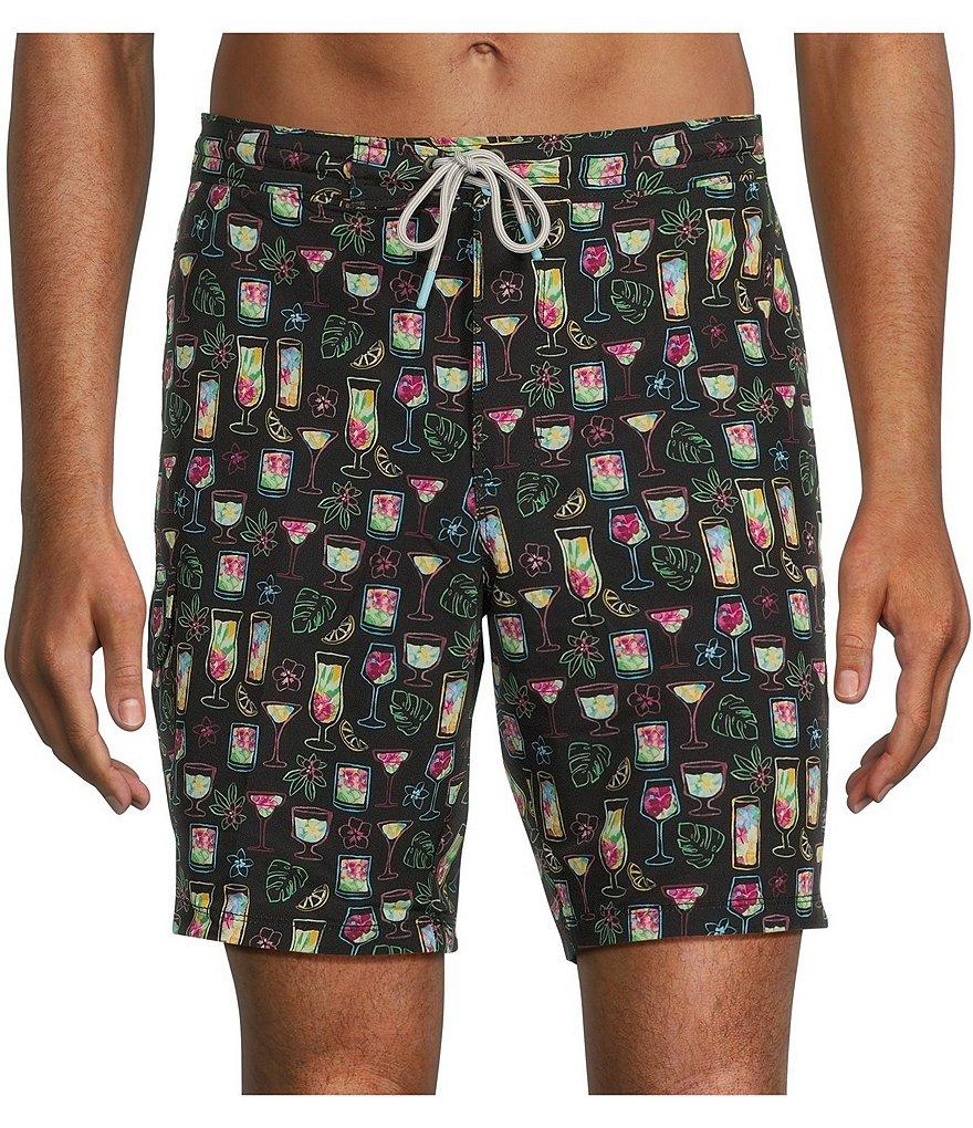 Tommy Bahama Big & Tall Baja Colada Sunset Printed 9#double; Inseam and 10#double; Inseam Boardshorts Product Image