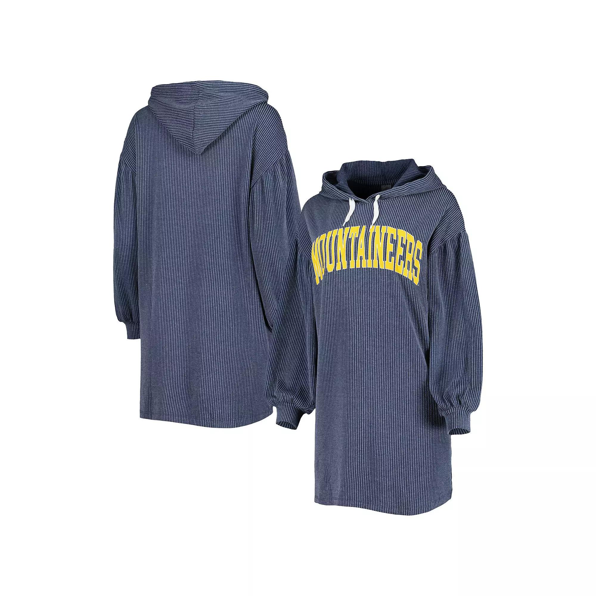 Women's Gameday Couture Navy West Virginia Mountaineers Game Winner Vintage Wash Tri-Blend Dress,  Product Image