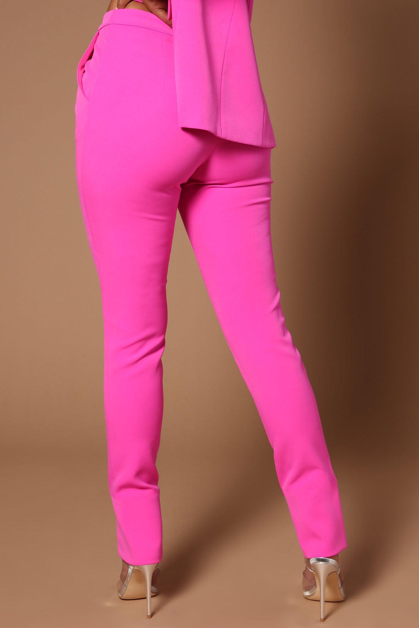 Athena High Rise Pant - Pink Product Image