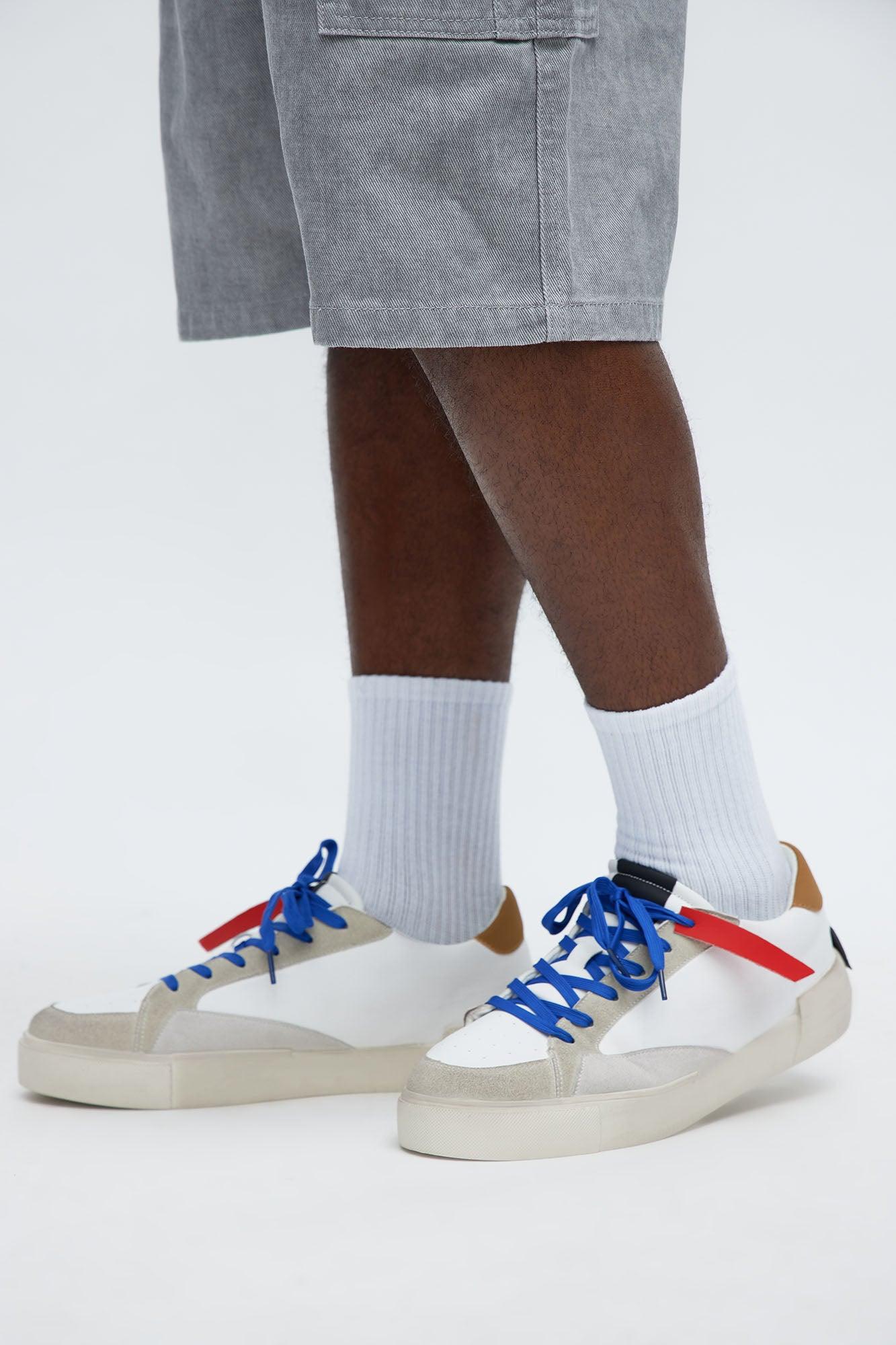Lived In Low Top Sneakers - White/combo Product Image