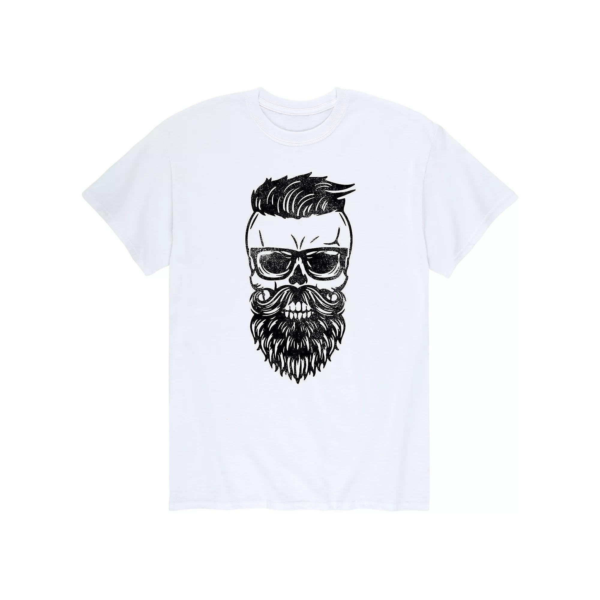 Men's Bearded Skull Dude Tee,  Product Image