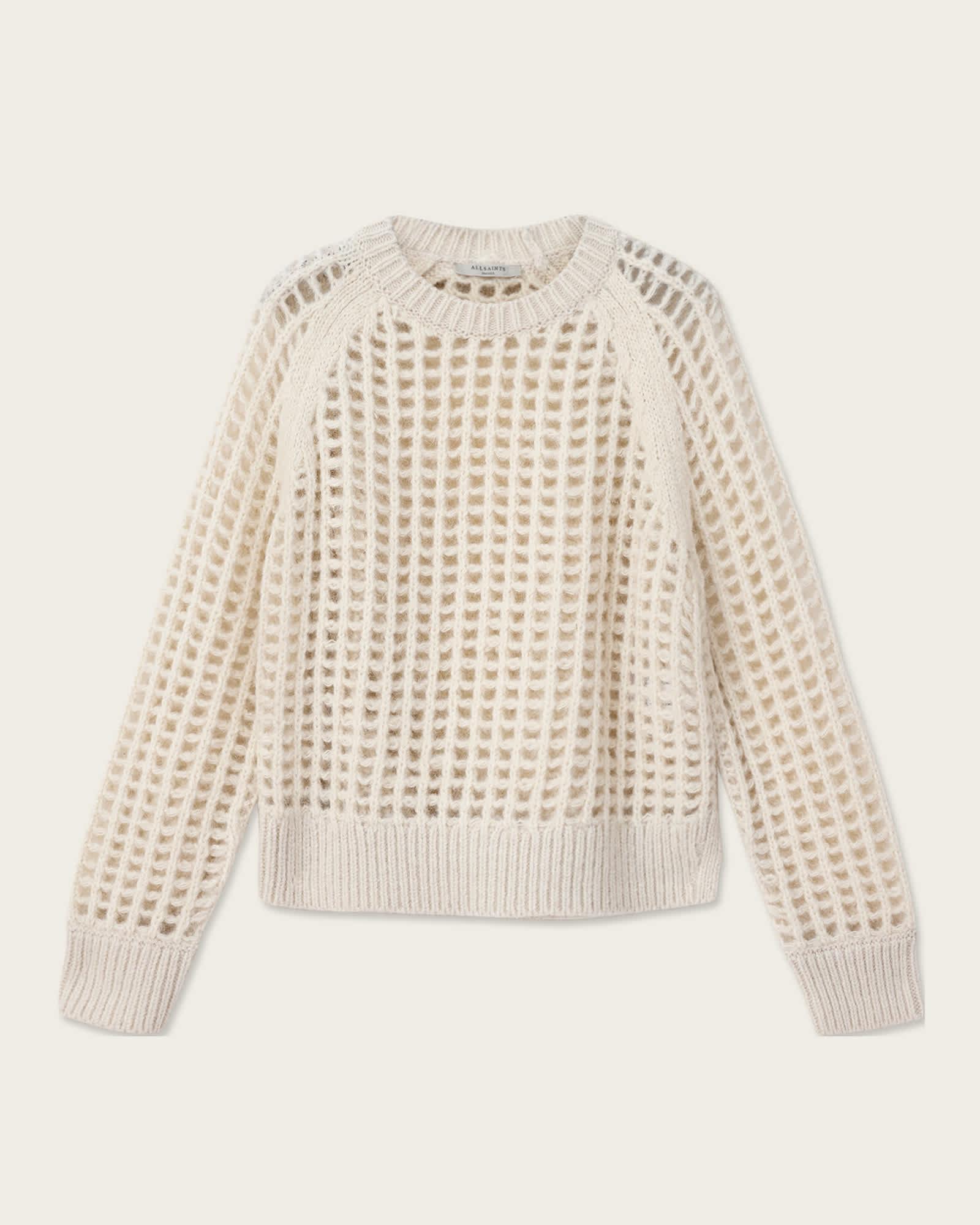 Suniva Wool Sweater Chalk White | ALLSAINTS US Product Image
