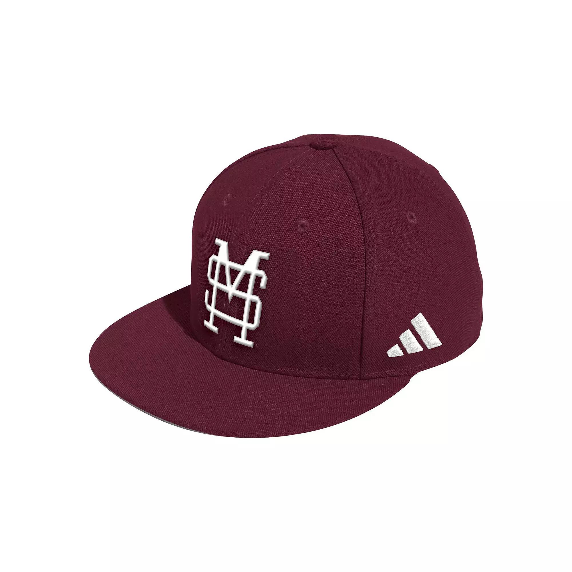 Mens adidas Maroon Mississippi State Bulldogs On-Field Baseball Fitted Hat Product Image