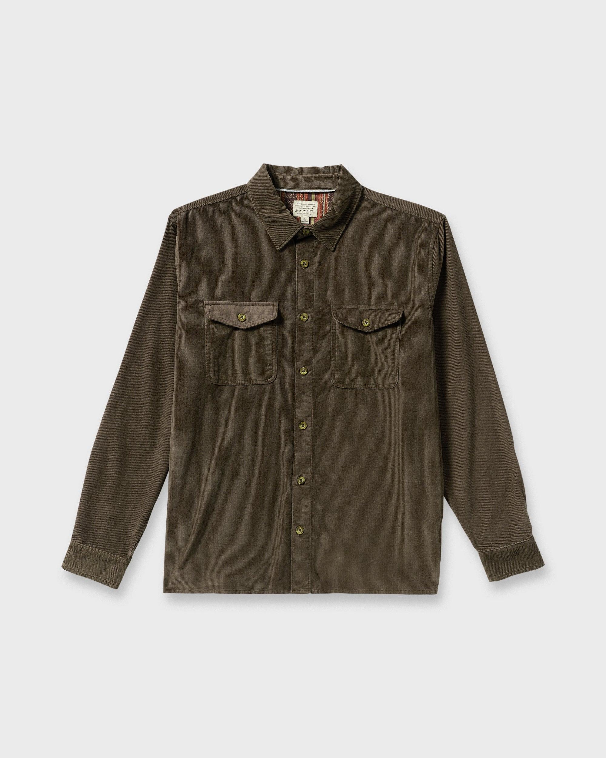 Austin Garage Long Sleeve Shirt - Chocolate Male Product Image