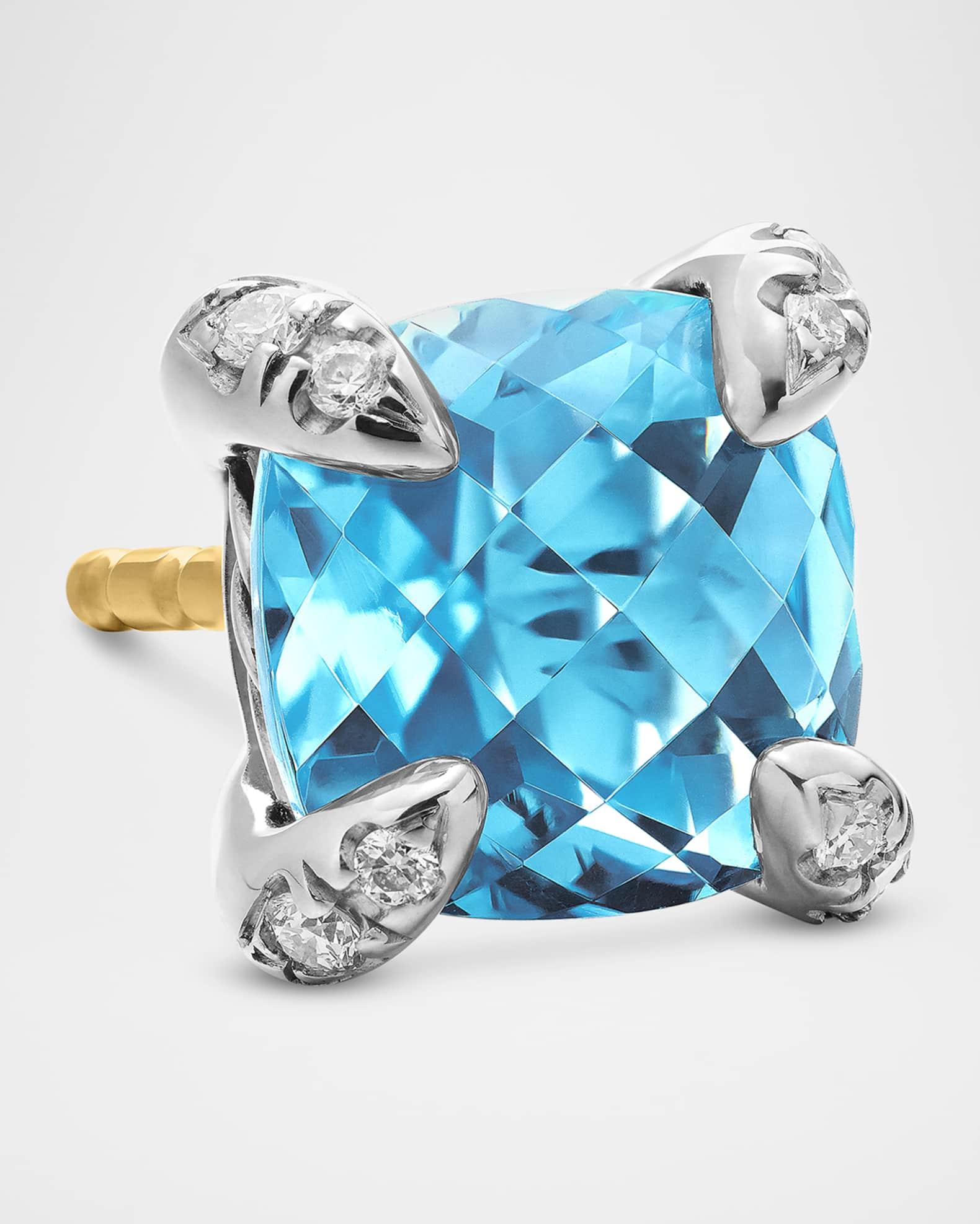 Womens Chatelaine Stud Earrings in Sterling Silver Product Image