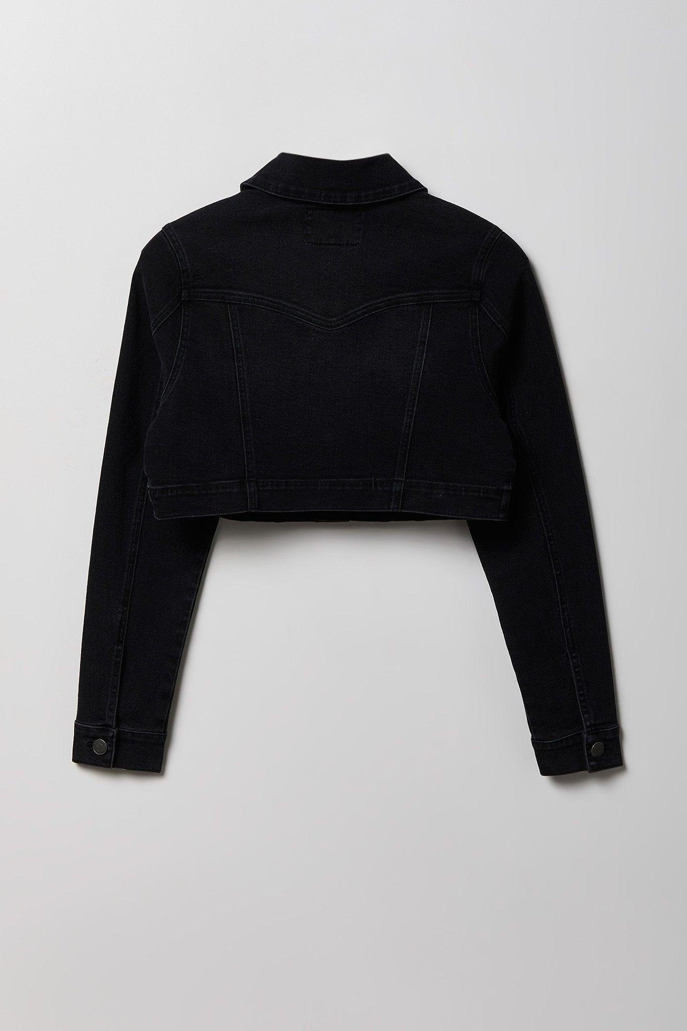 Classic Cropped Denim Jacket Female Product Image