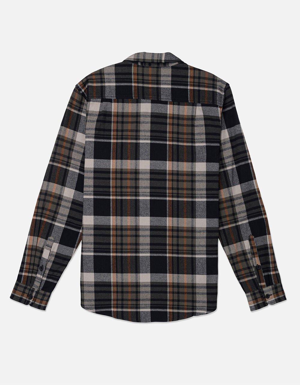 HURLEY Portland Organic Mens Flannel - BLACK COMBO Product Image