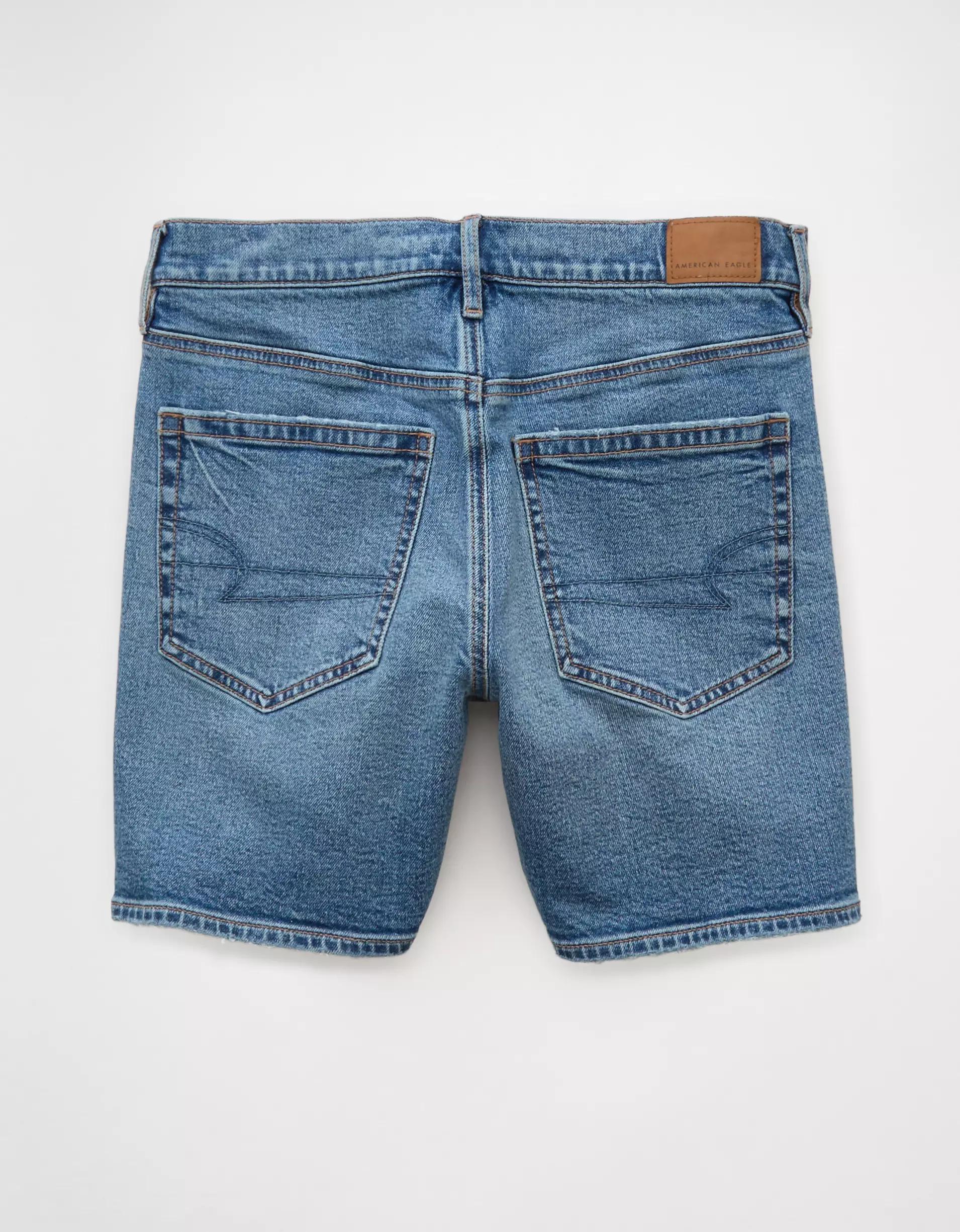 AE Strigid Super High-Waisted Relaxed Denim Short Product Image
