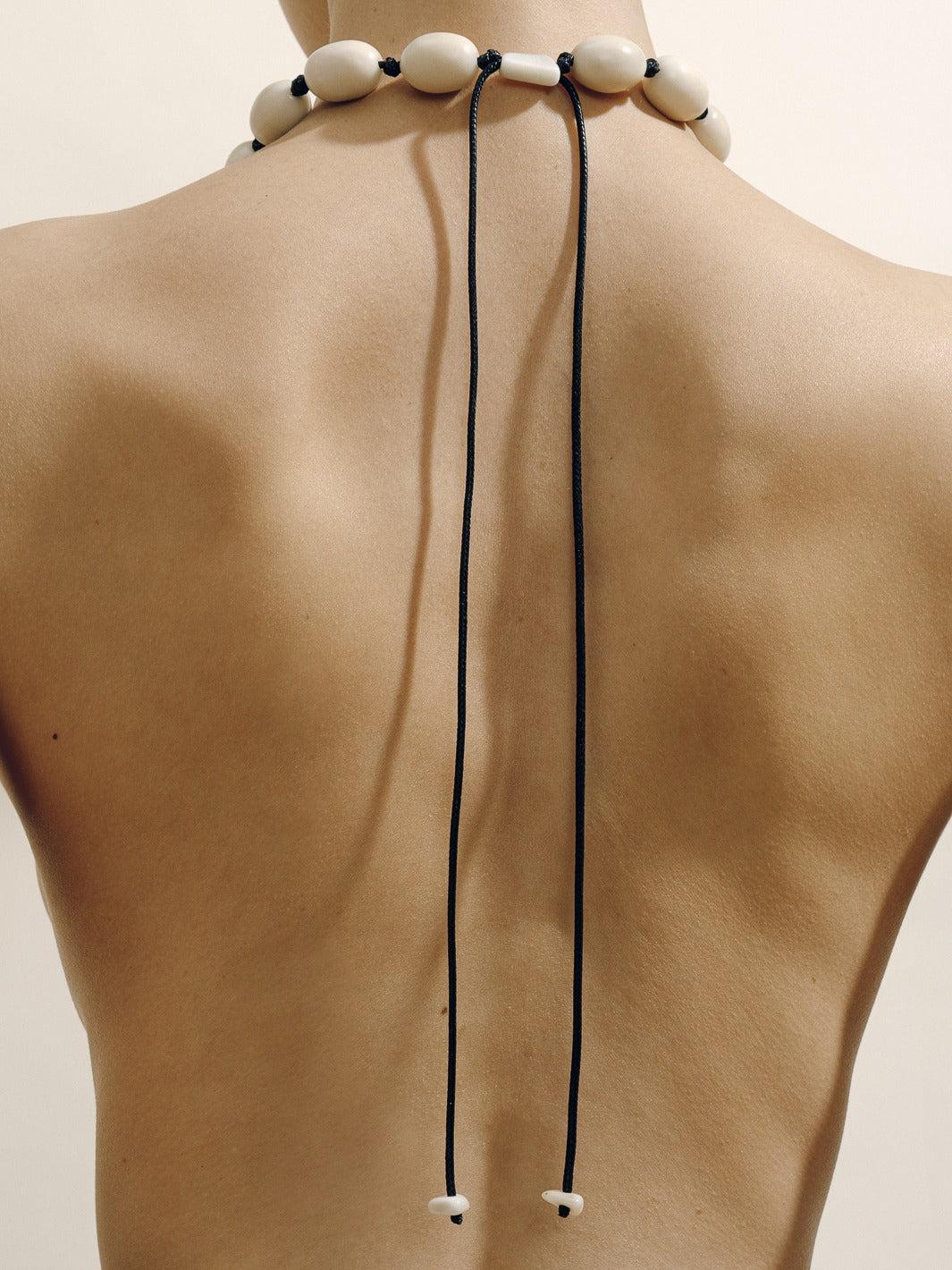 The Pendant Necklace in Black Product Image