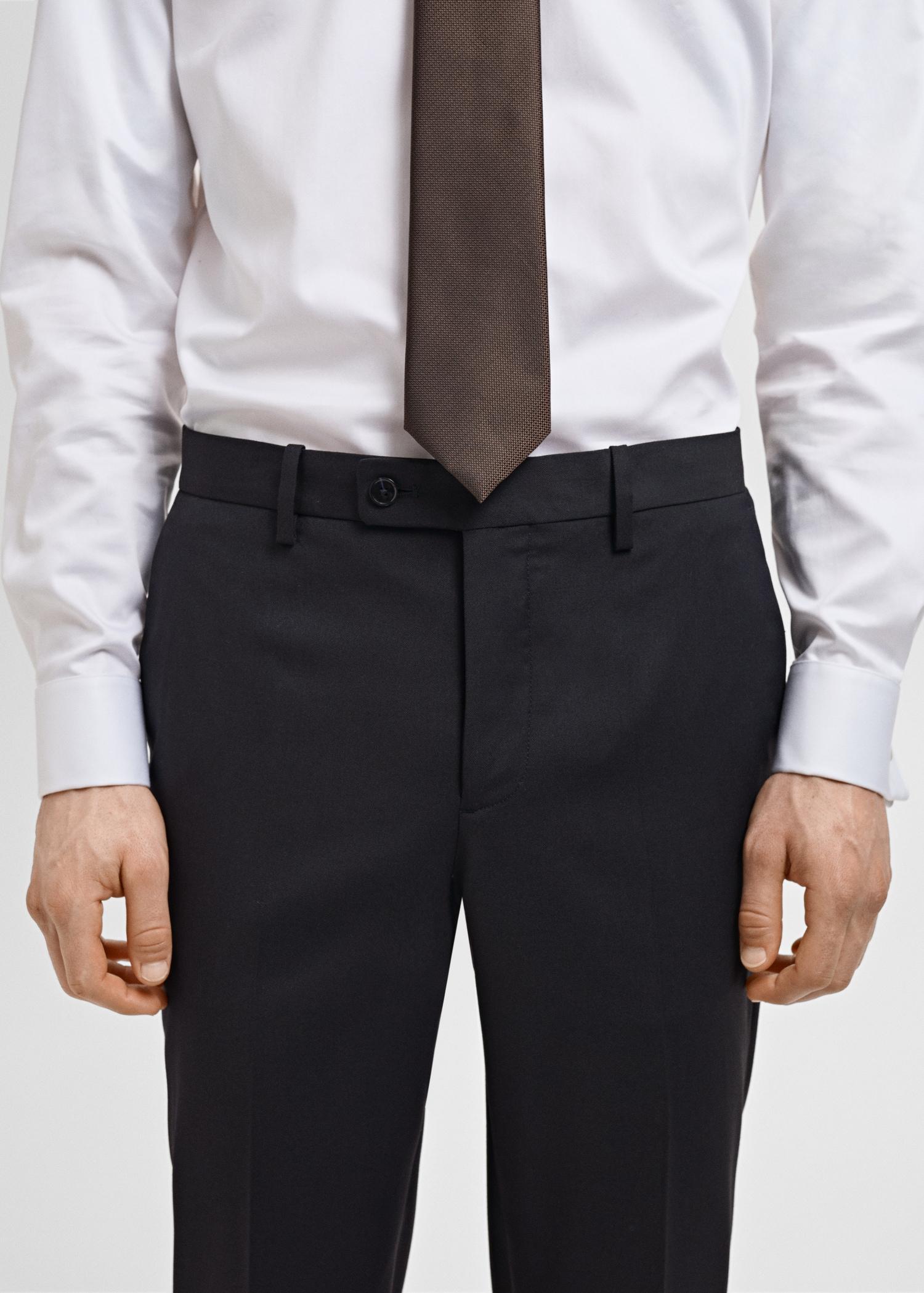 Monaco slim-fit suit pants - Men | MANGO USA Product Image