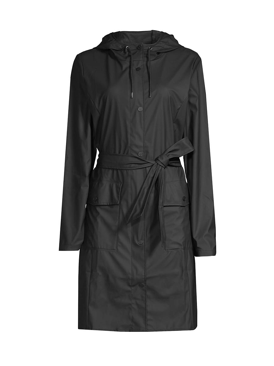 Womens Curve Hooded Rain Jacket Product Image