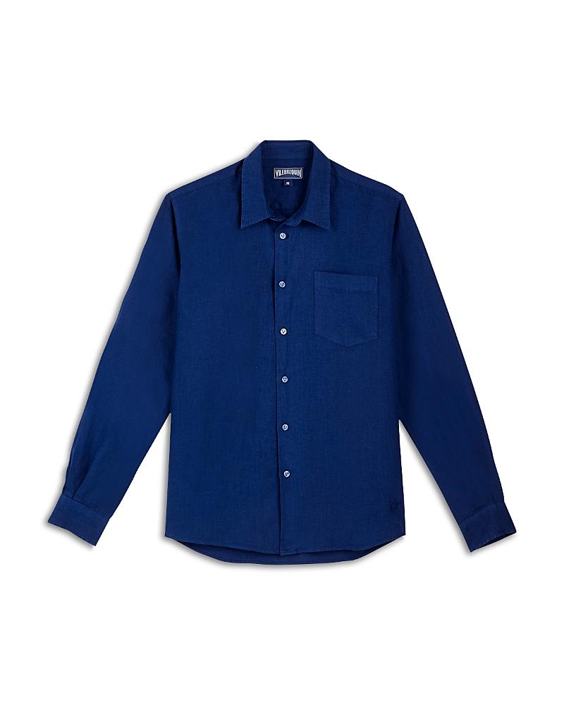 Vilebrequin Men's Solid Linen Shirt Product Image