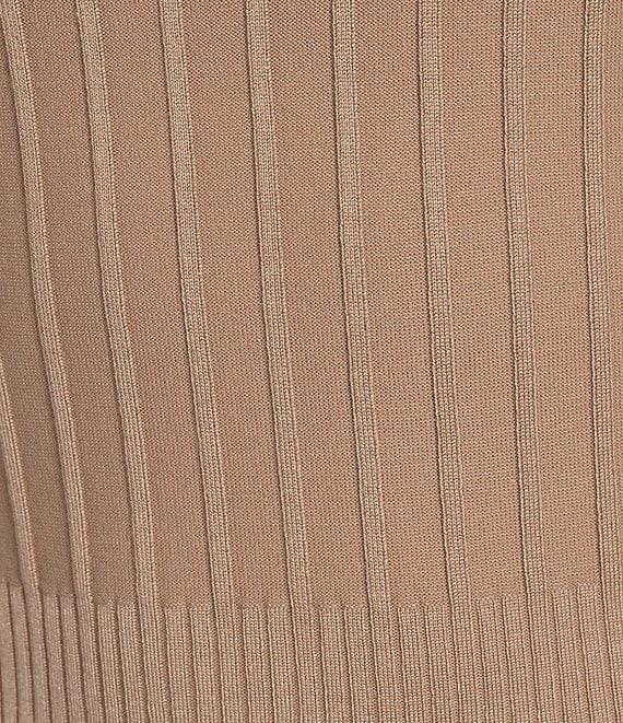 KARL LAGERFELD PARIS Knit Round Neck Short Sleeve Top Product Image