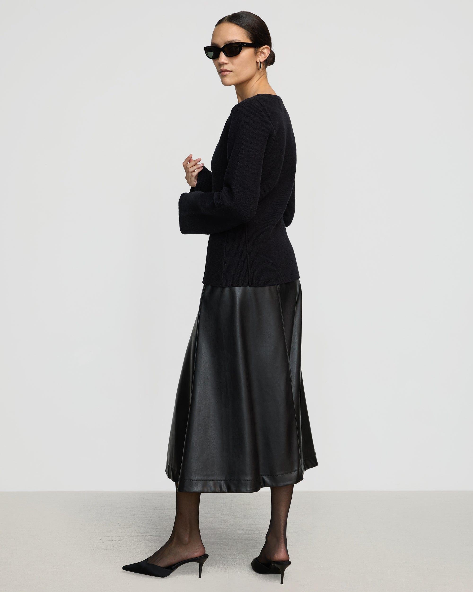 Camilla Seam-Detail Scoop-Neck Sweater Product Image