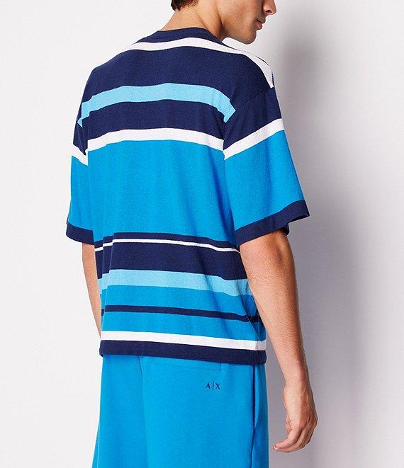 Armani Exchange Oversized Stripe Short Sleeve T-Shirt Product Image