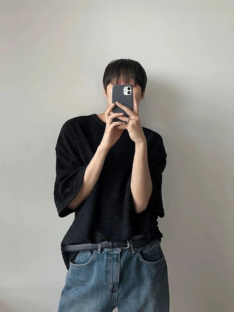 RT No. 18292 TEXTURE HALF SLEEVE SHIRT Product Image