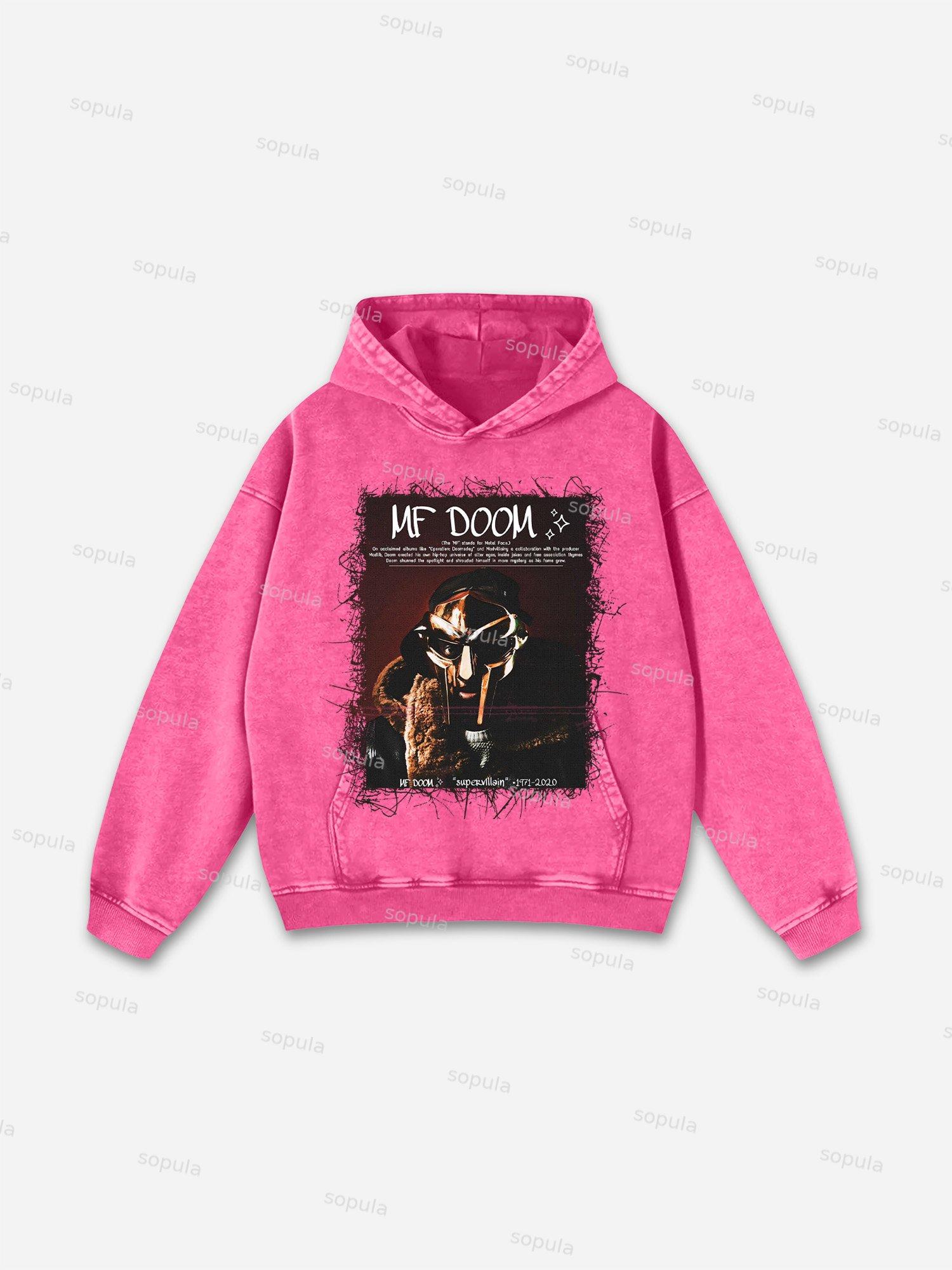 Vintage Jesus Graffiti Graphic God Design Washed Pocket Hoodie Product Image