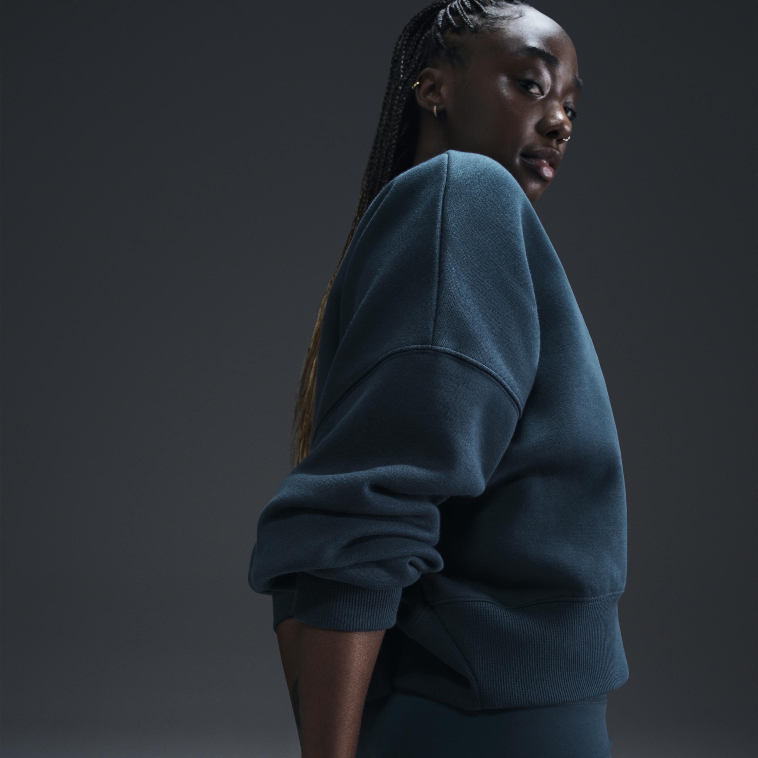 Womens Nike Sportswear Phoenix Fleece Over-Oversized Crew-Neck Sweatshirt | DQ5761-478 Product Image