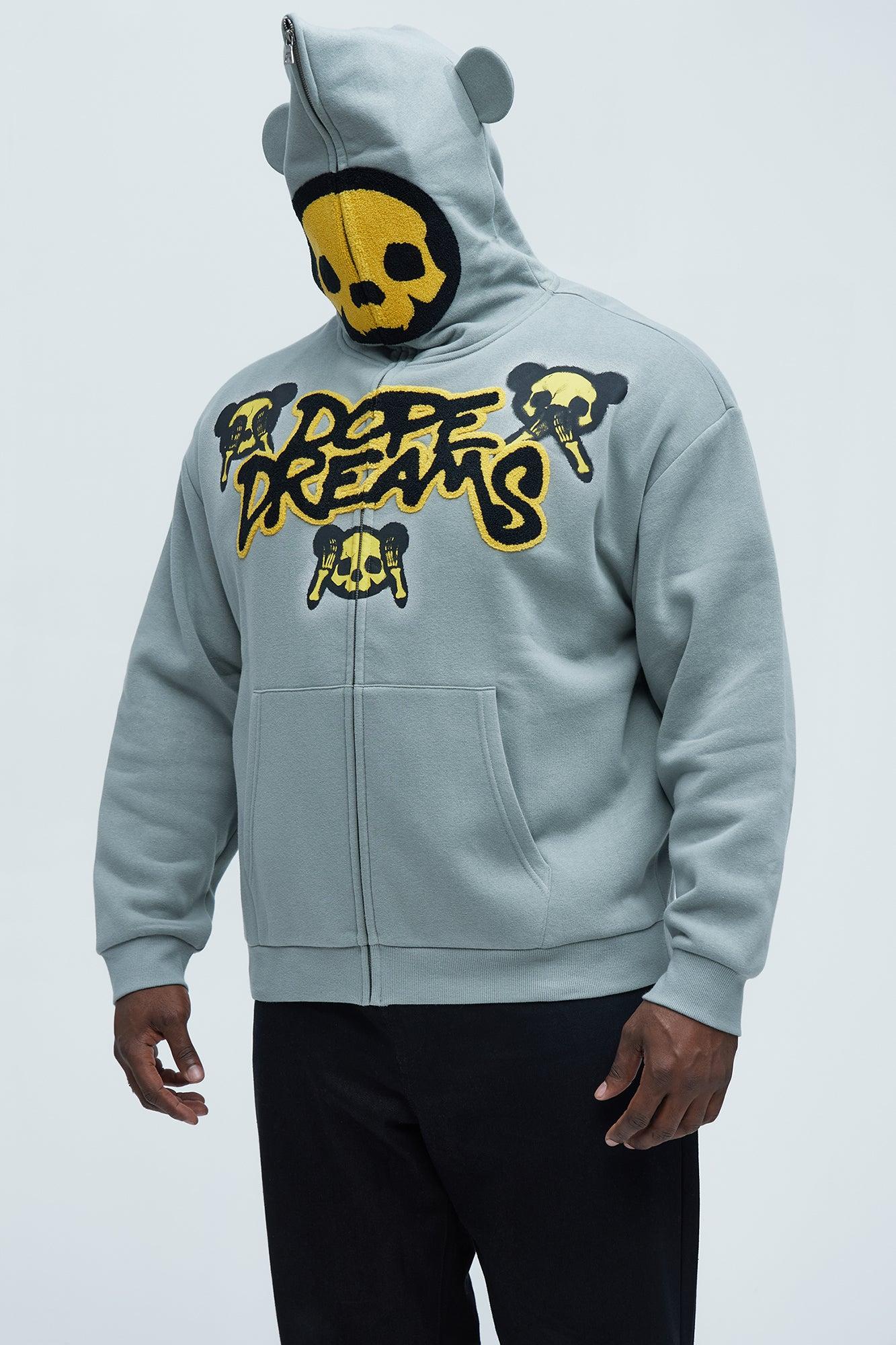 Tyson Dope Dreams Zip Up Hoodie - Grey/combo Product Image