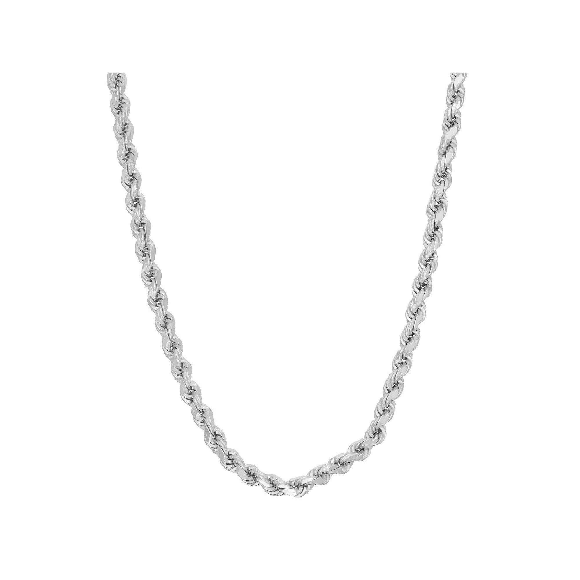 Jordan Blue Men's 14k Gold Over Sterling Silver Rope Chain Necklace,  Product Image