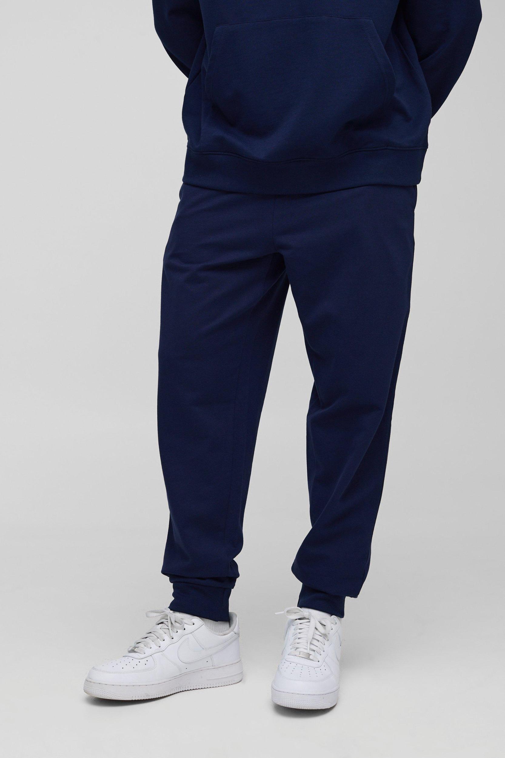 260GSM Loopback Basic Regular Fit Sweatpants | boohooMAN USA Product Image