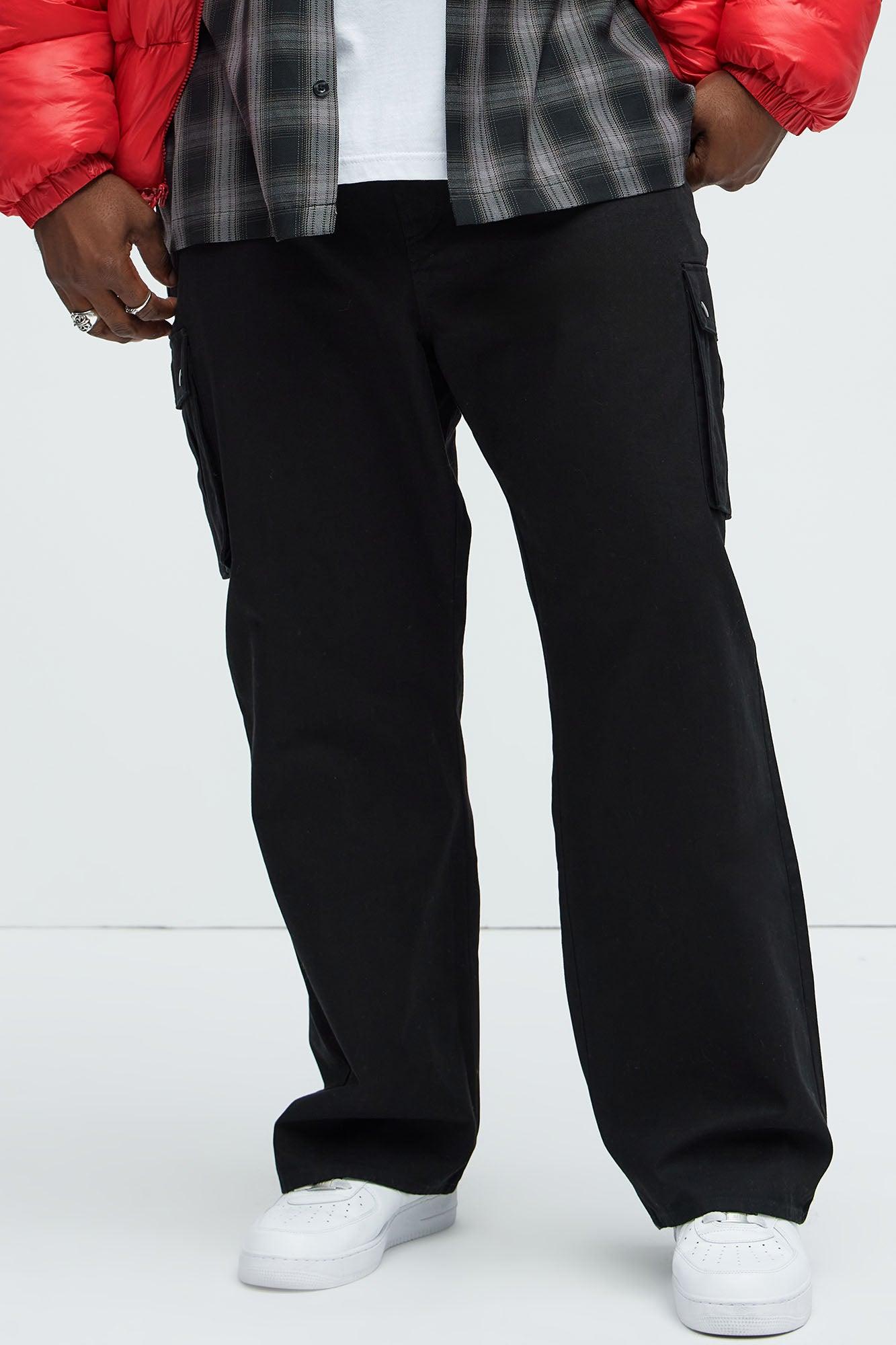 Berry Straight Cargo Pants - Black Product Image
