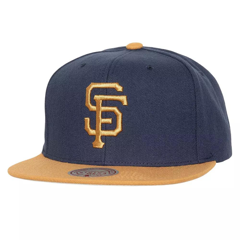 Men's Mitchell & Ness Navy San Francisco Giants Work It Snapback Hat, Blue Product Image