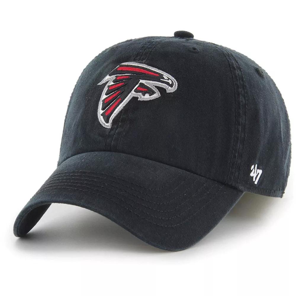 Men's '47 Black Atlanta Falcons Franchise Logo Fitted Hat,  Product Image