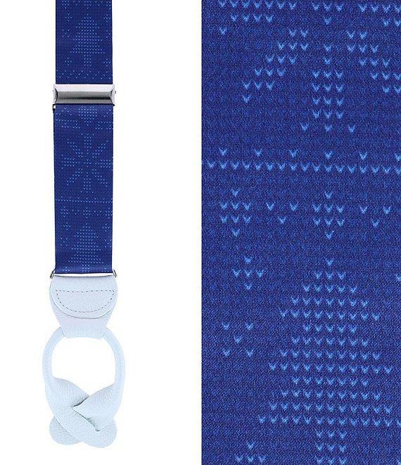 Trafalgar Christmas Sweater Silk Button End Suspenders Product Image