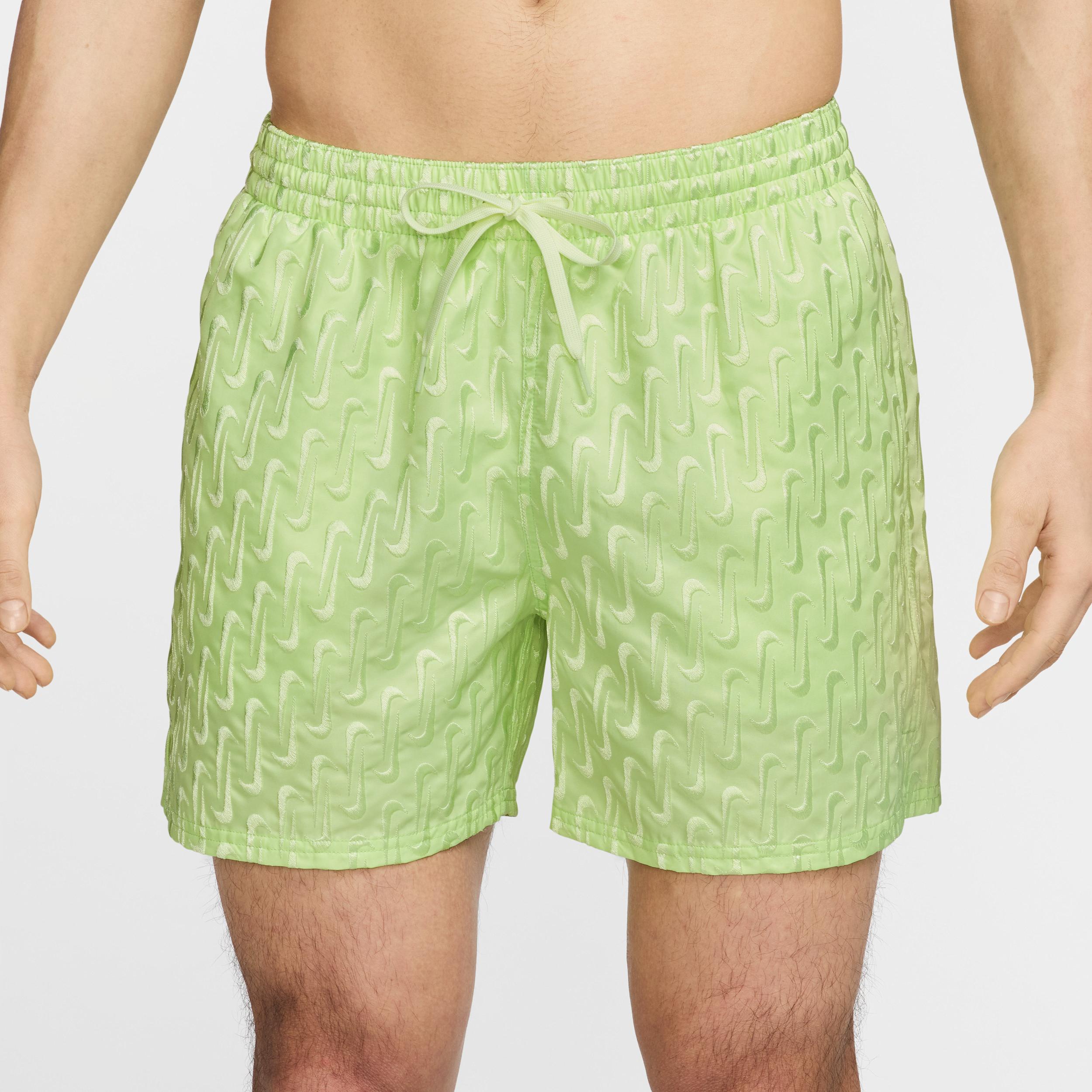 Nike Mens Swim Breaker Swoosh logo Link 5 Fully Lined Volley Shorts | NESSF505-740 Product Image