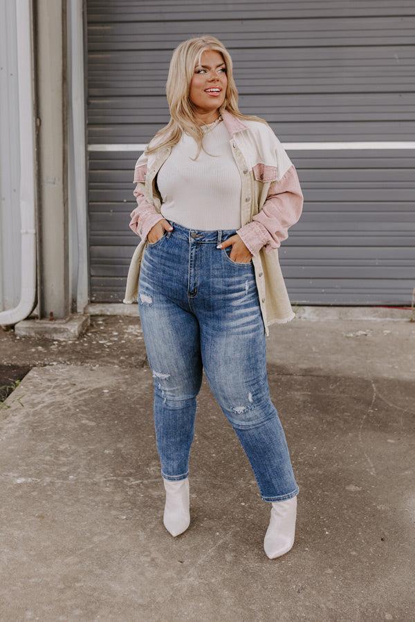 Risen The Hartlen High Waist Distressed Jean Curves Product Image