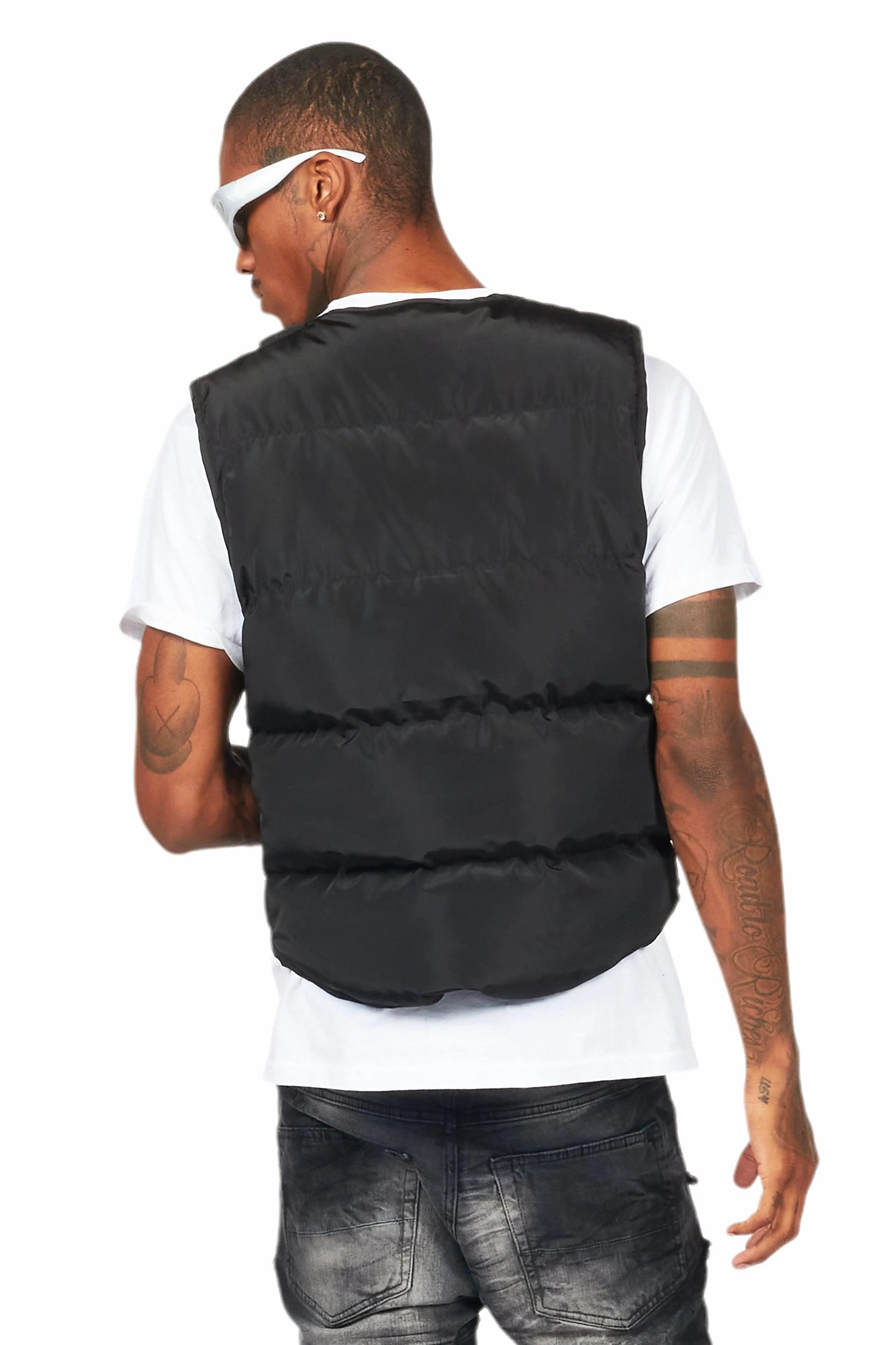 Morten Black Puffer Vest Male Product Image
