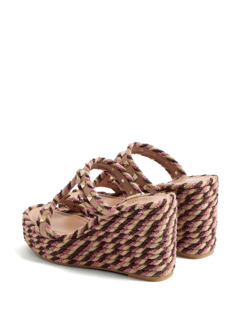 90mm Rockstud wedge sandals Product Image