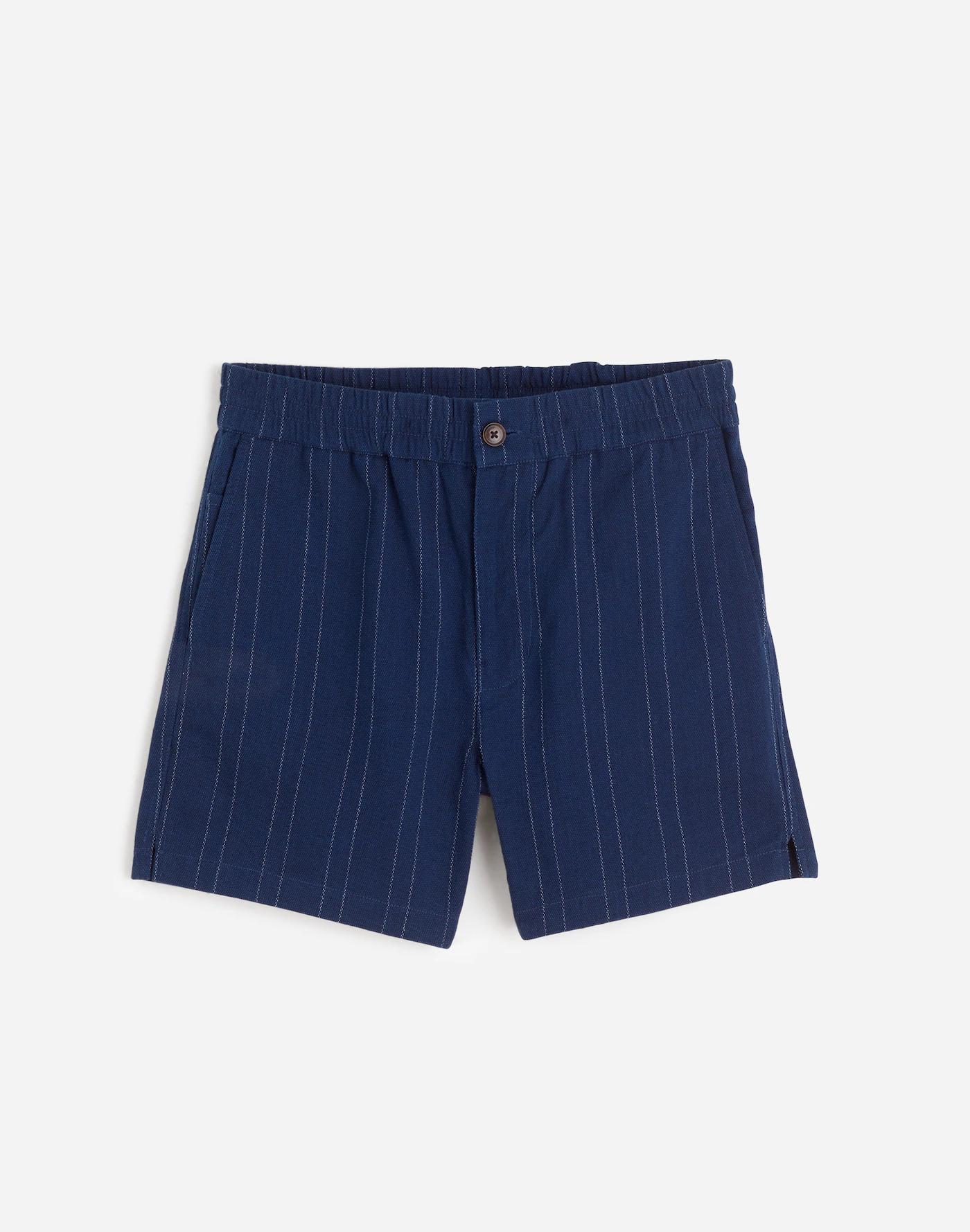 Indigo-Dyed Stripe Everywear Shorts Product Image