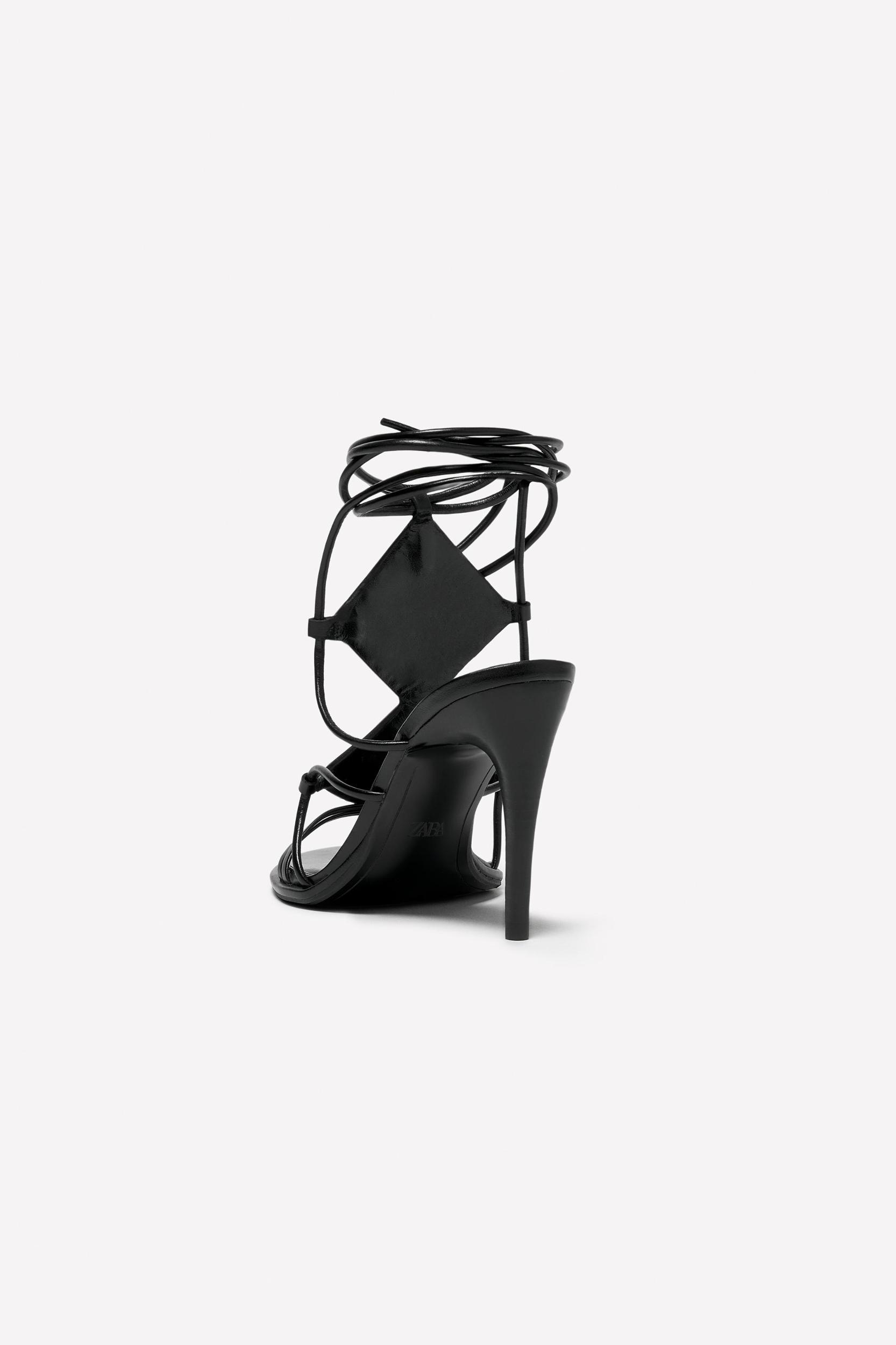LEATHER STRAPPY STUDDED SANDALS LUDOVIC DE SAINT SERNIN x ZARA Product Image