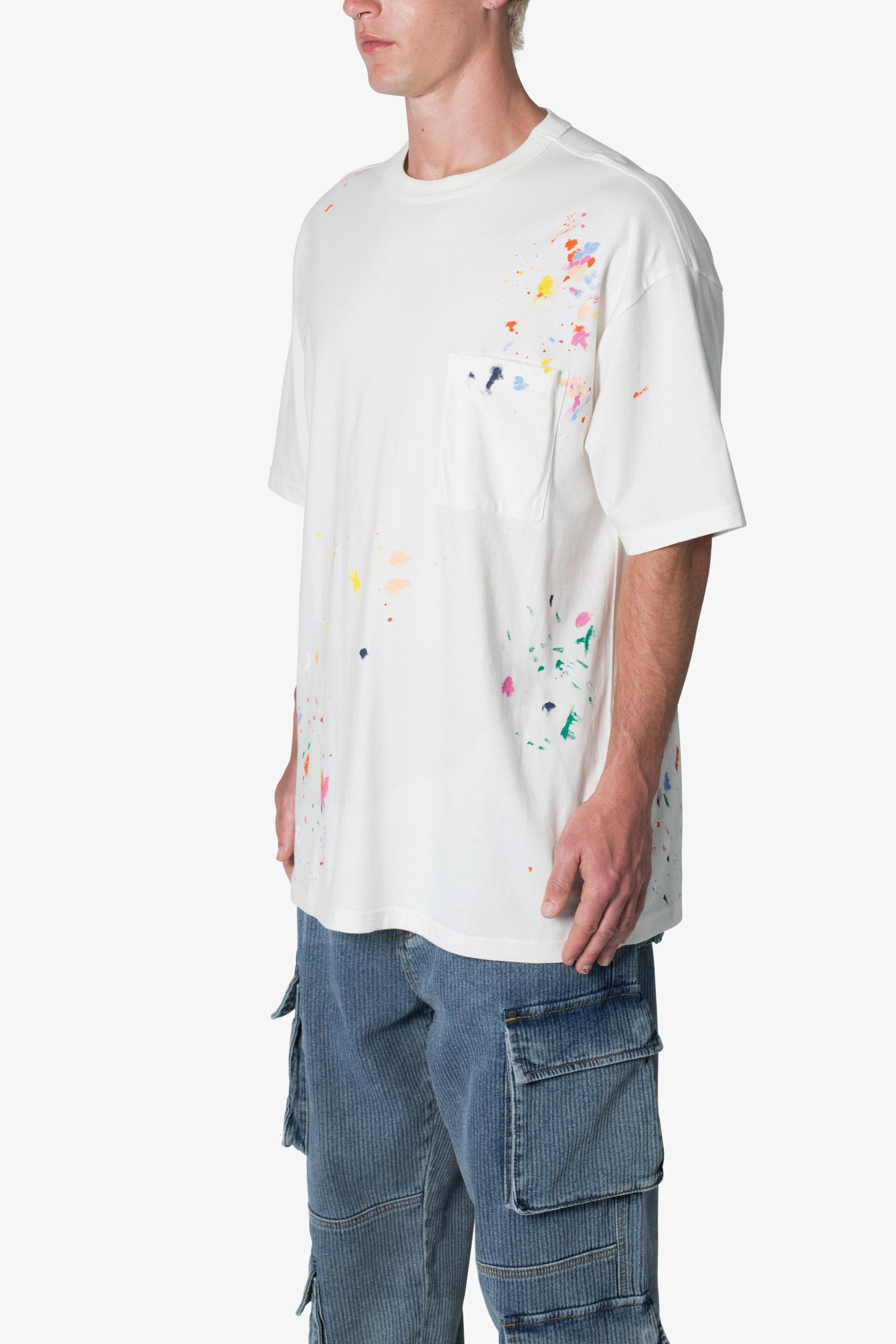 Paint Splatter Tee - Off White Product Image