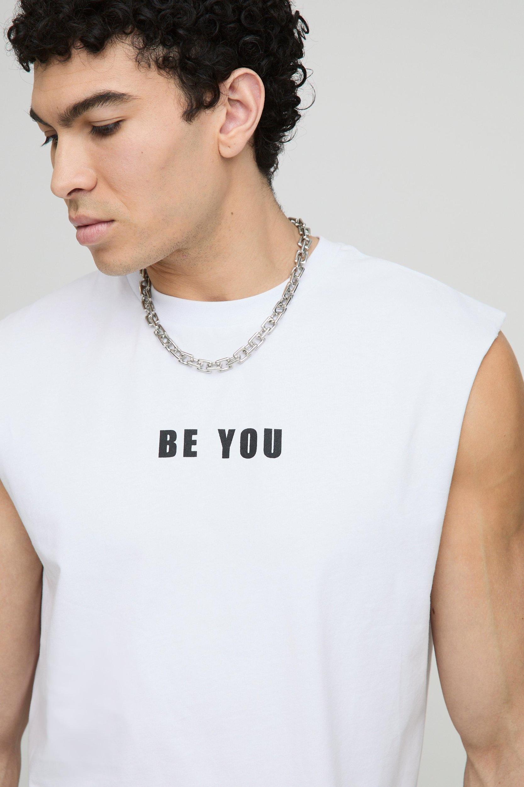 Boxy Be You Pride Tank | boohooMAN USA Product Image